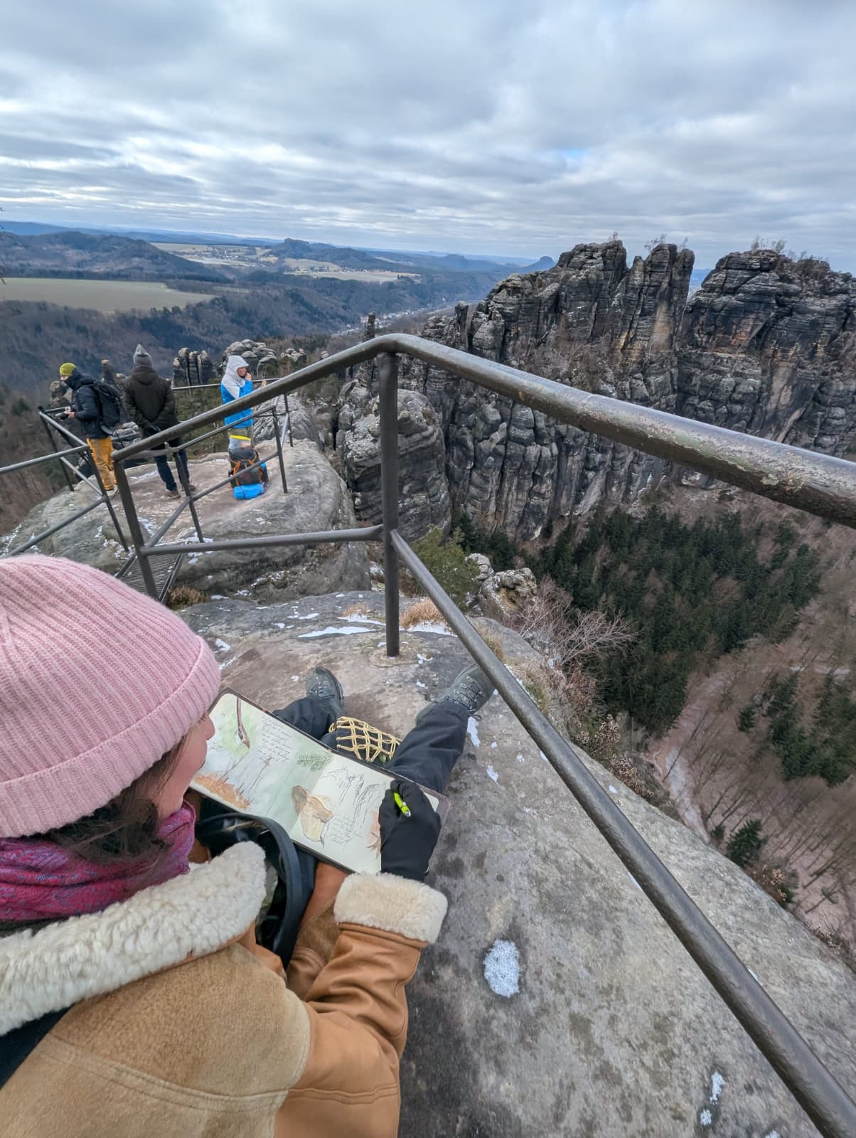 Nature Journaling und Wandern im Elbsandsteingebirge